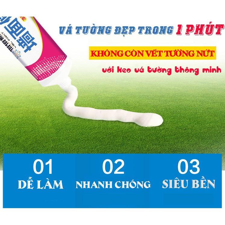 Keo Vá Tường Chống Thấm - Trám Trét Vết Nứt Khe Hở Tường - Chống Ấm Mốc 250g Dễ Sử Dụng.