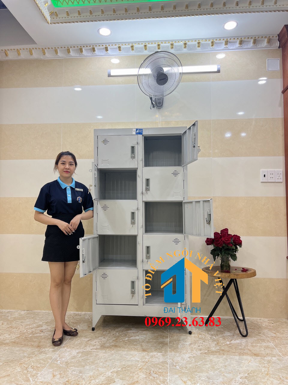 Tủ hồ sơ văn phòng 10 cửa tĩnh điện Đại Thành giá cực rẻ