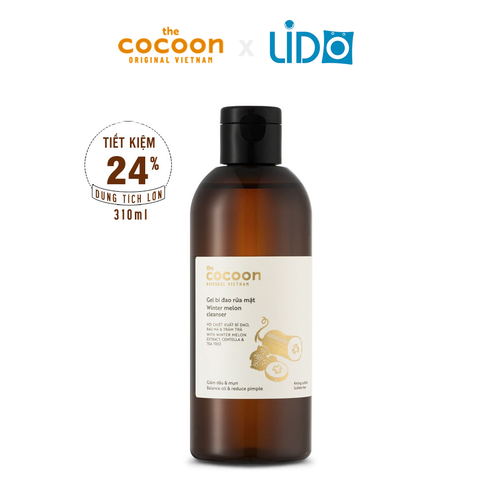 Gel bí đao rửa mặt cocoon 310ml thuần chay