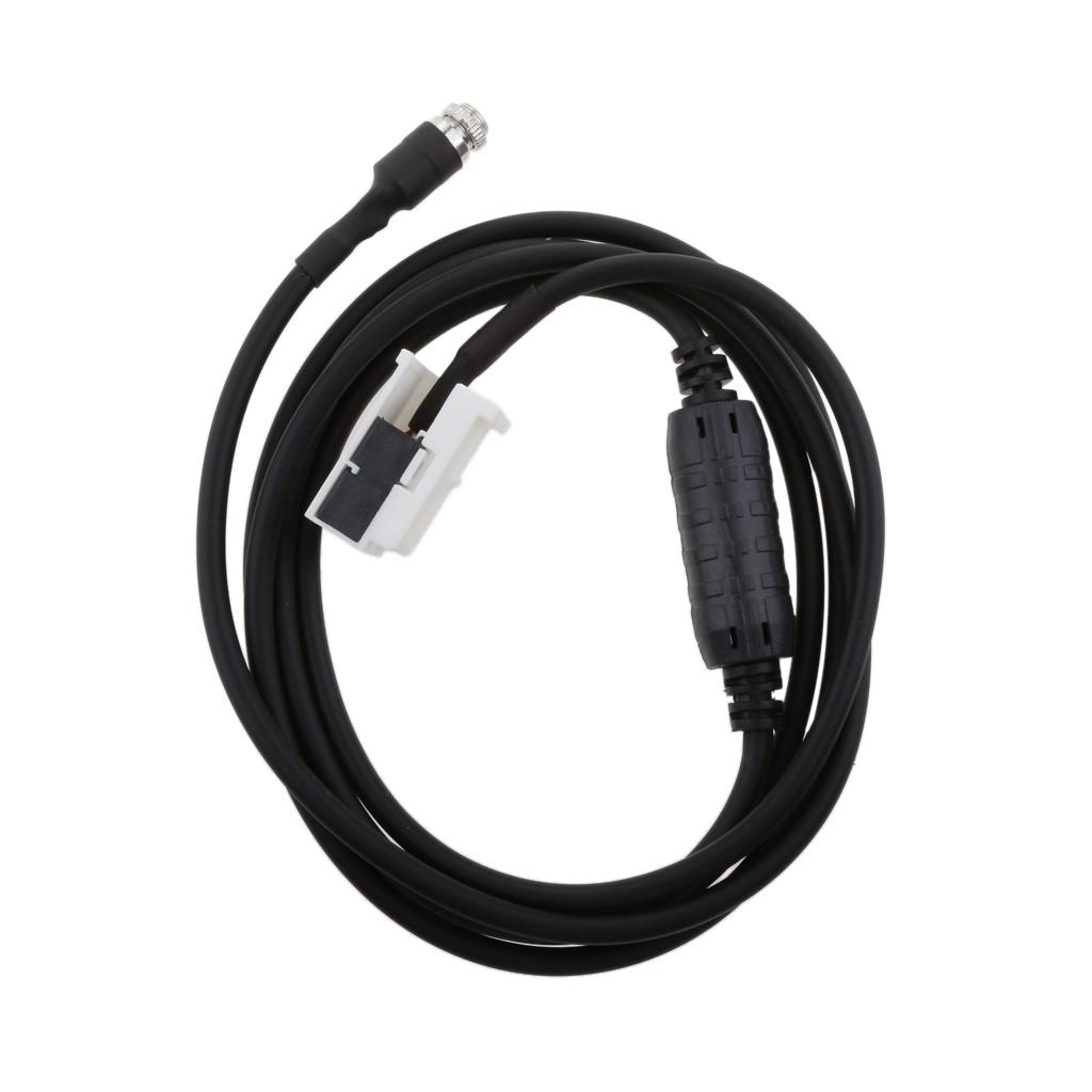 3.5mm Female AUX Auxiliary Audio Input Adapter Cable for BMW E60 E63 E64 E65 3 5 6 Serie