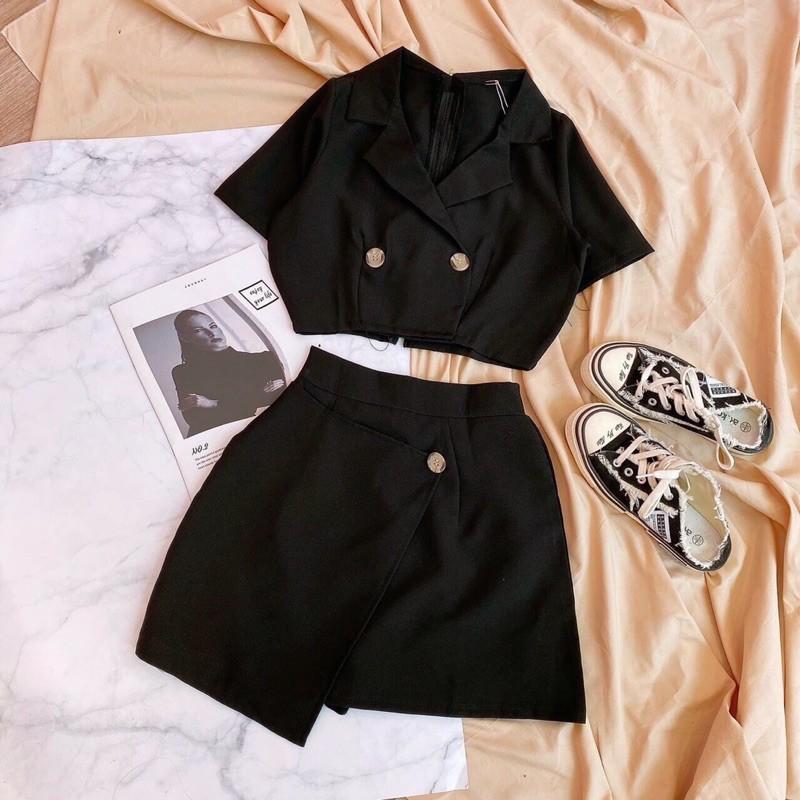 Set Váy Áo Vest Siêu Kute Siêu Xịn Xò