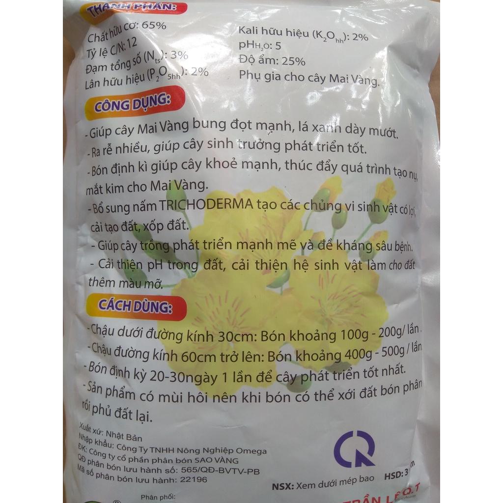 Phân bón chuyên dùng cho cây Mai bung đọt, nảy chồi - gói 1 kg