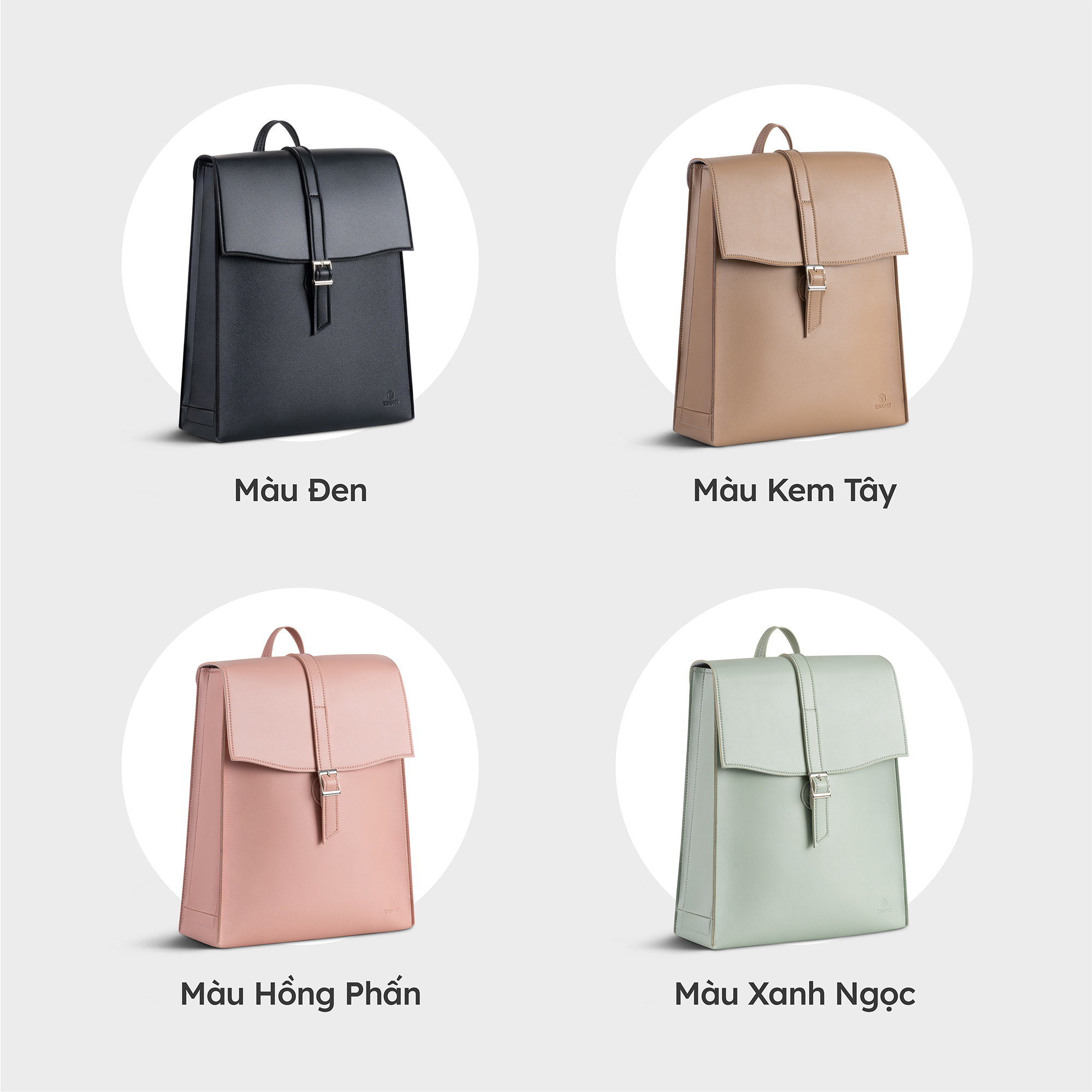 Balo Yuumy ( Thời trang nữ phối nắp gập thời trang cỡ lớn - Balo da Seasand YBA73 )