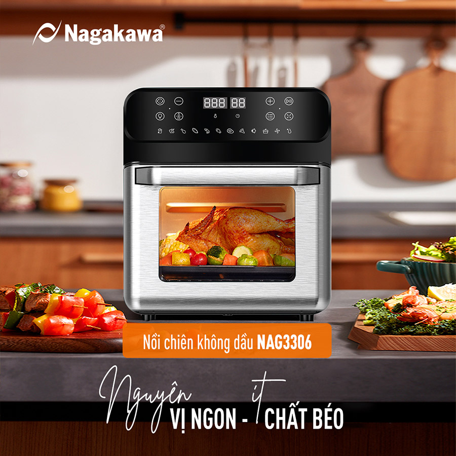 Nồi chiên không dầu Nagakawa NAG3306 - Hàng chính hãng