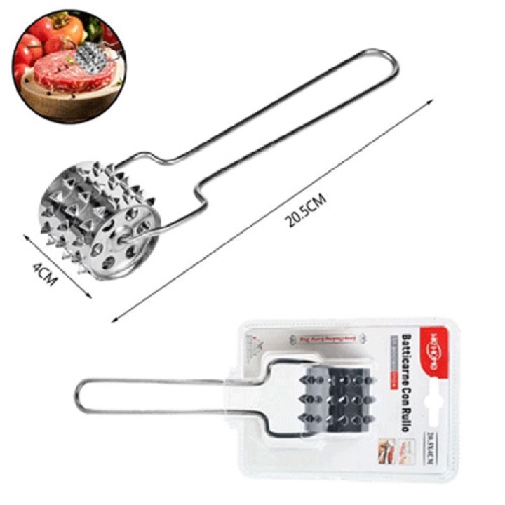 Dụng Cụ Làm Mềm Thịt Dạng Lăn Inox Cao Cấp