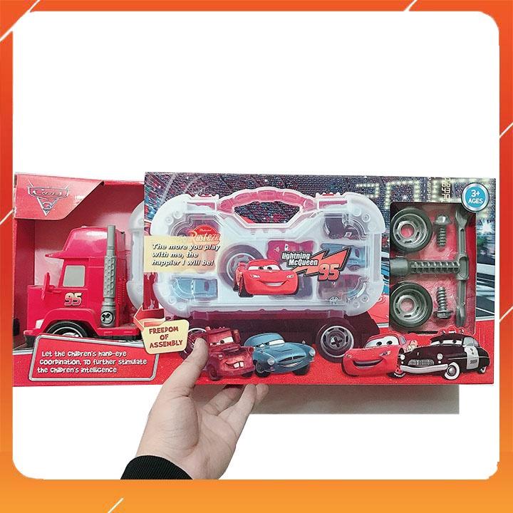 Đồ chơi xe tải MLightning McQueen 7 chiếc xe vui nhộn.Đồ Chơi Trí Tuệ - Xe Sữa Chữa Mcqueen Freedo.