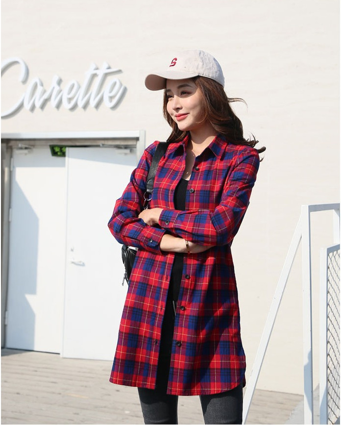 Áo Sơ Mi Kẻ Caro Nữ Haint Boutique HB157