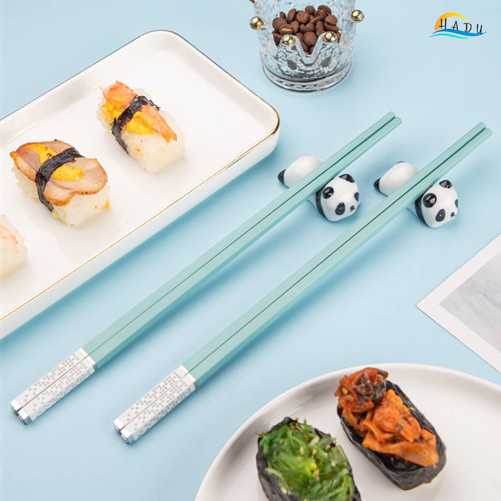 Đũa Ăn Cơm Cao Cấp Chống Mốc Kiểu Nhật Bản Sợi Thủy Tinh Kháng Khuẩn Màu Xanh Sang Trọng HADU