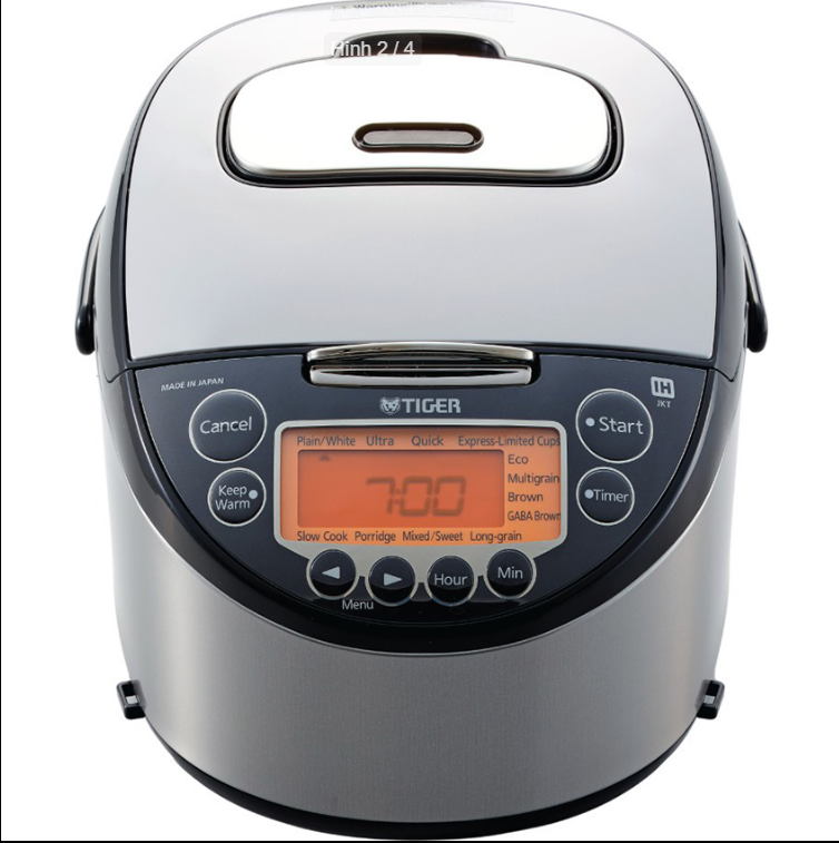 Nồi cơm điện cao tần Tiger IH JKT-F10W - 1.0L - Hàng chính hãng