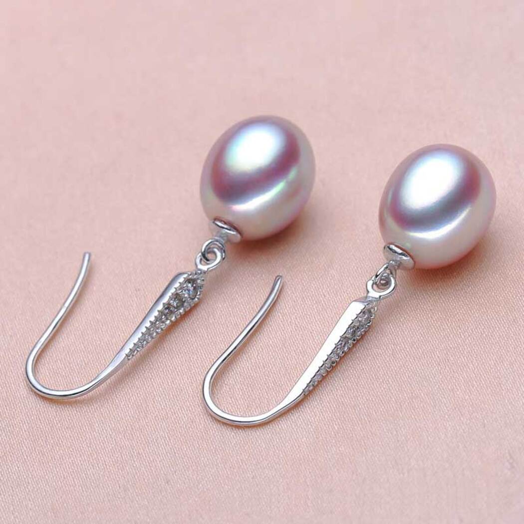 Bông Tai Ngọc Trai Nước Ngọt Thiên Nhiên Cao Cấp - Móc Câu Sang Trọng - Trang Sức Cô Tấm - VERA PEARL - CTJ1710