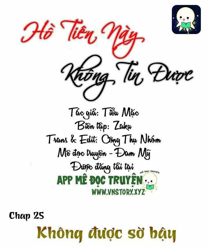 hồ tiên này không tin được chapter 25 2