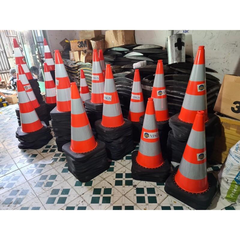 Nón chóp giao thông siêu dẽo ,trụ giao thông cao su