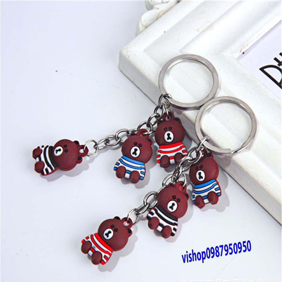 MÓC KHÓA GẤU BUỒN BROWN-j42