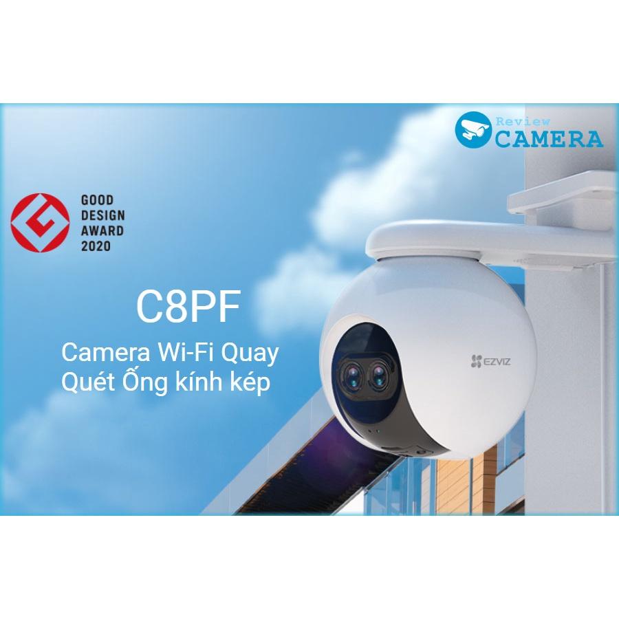 Camera Wifi Ngoài Trời EZVIZ C8PF 2M Zoom 8X, quay quét ỐNG KÍNH KÉP - Đàm Thoại, Xem Màu ban đêm - hàng chính hãng