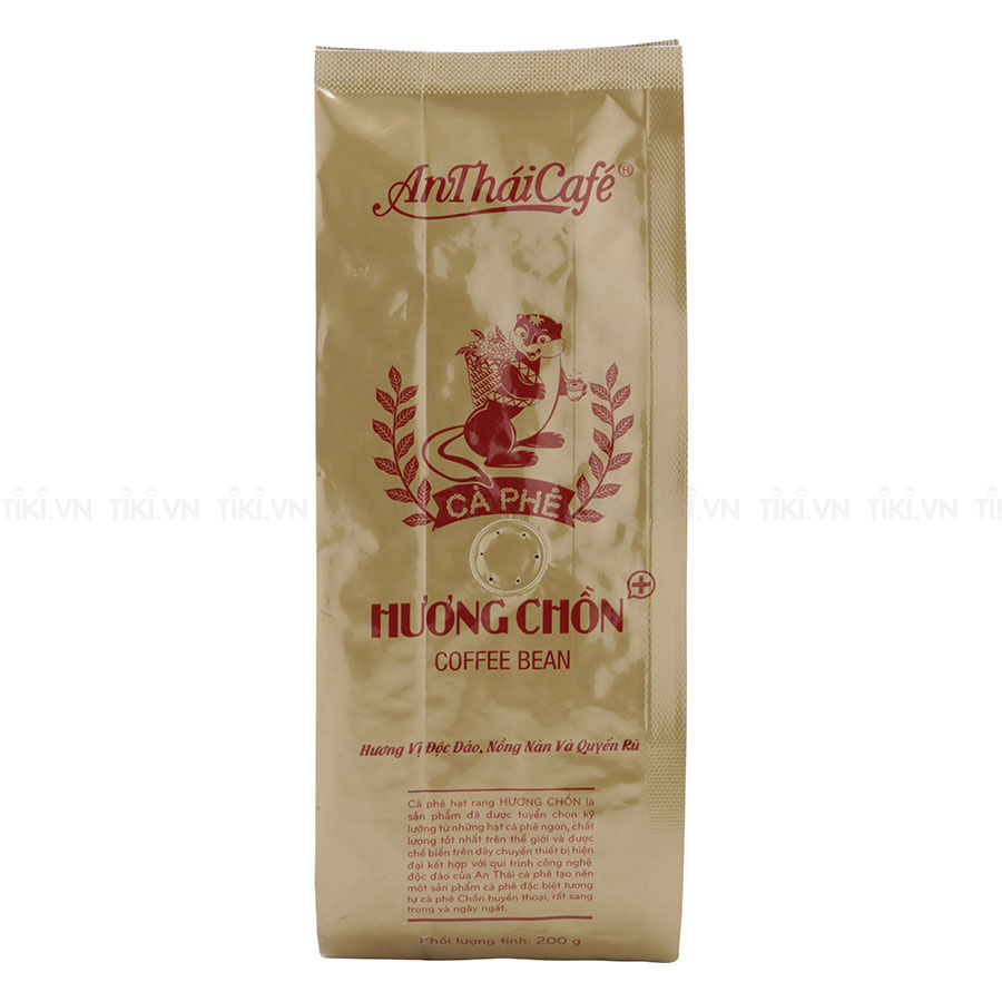 Cà Phê Hạt Rang AnTháiCafé Túi Hương Chồn (200g)