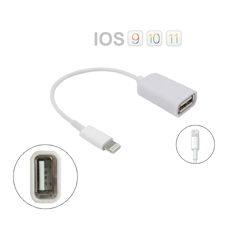 Cáp OTG dành cho iPhone, iPad cổng Lightning AZONE