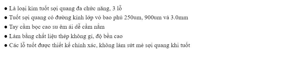 Kìm tuốt sợi quang CFS-3 (3 lỗ)