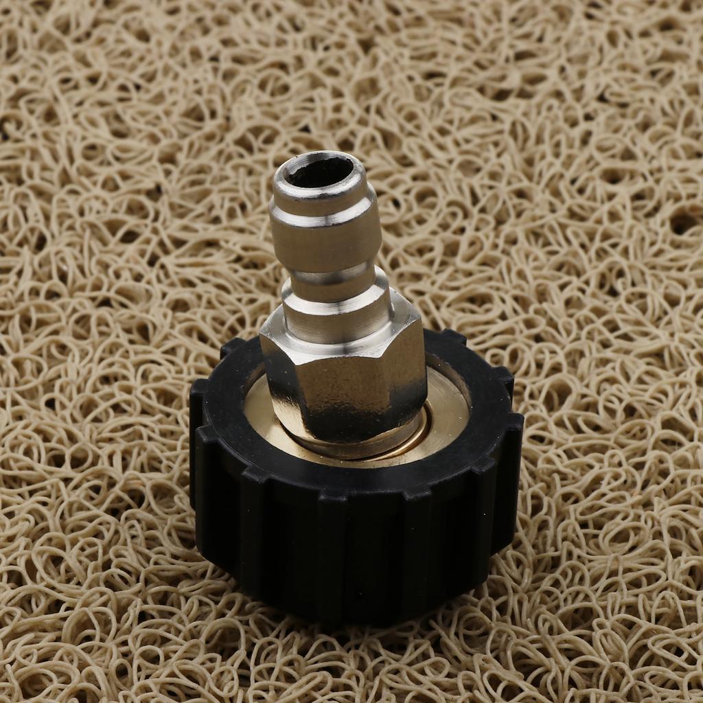 2 Pieces Pressure Washer Female M22/14 to 1/4 Male Plug Brass