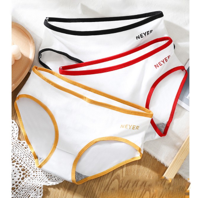 Quần lót nữ cotton viền màu - Kiểu dáng đẹp dễ thấm hút