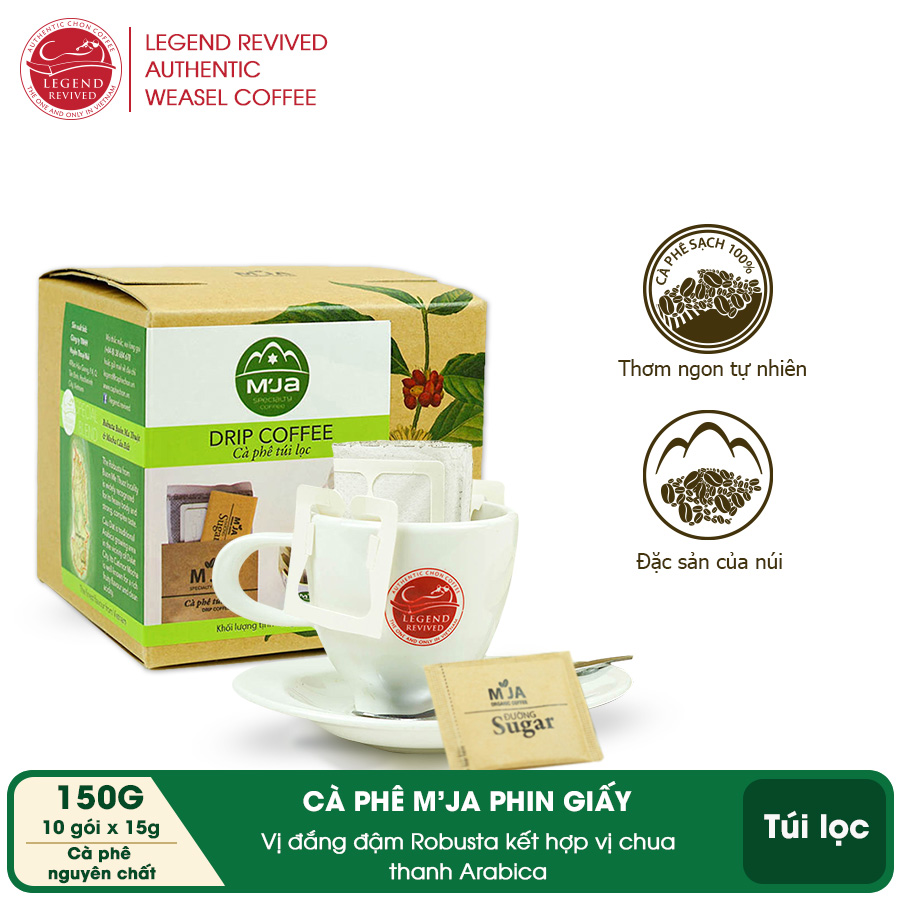 Cà phê M'Ja Túi lọc 150 gram