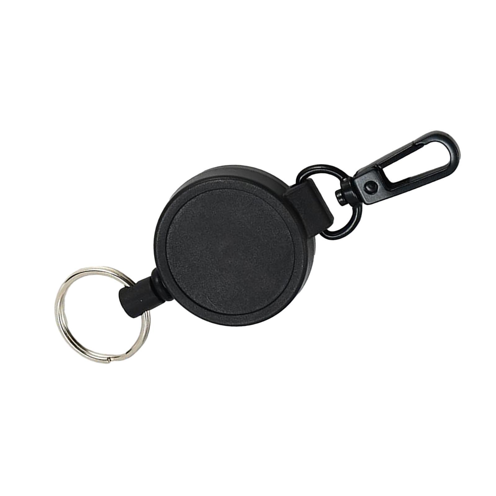 Retractable Keychain Multi Tool Lock Belt Clip Durable Multifunctional Portable Key Rings Key Holder for Offices Fishing