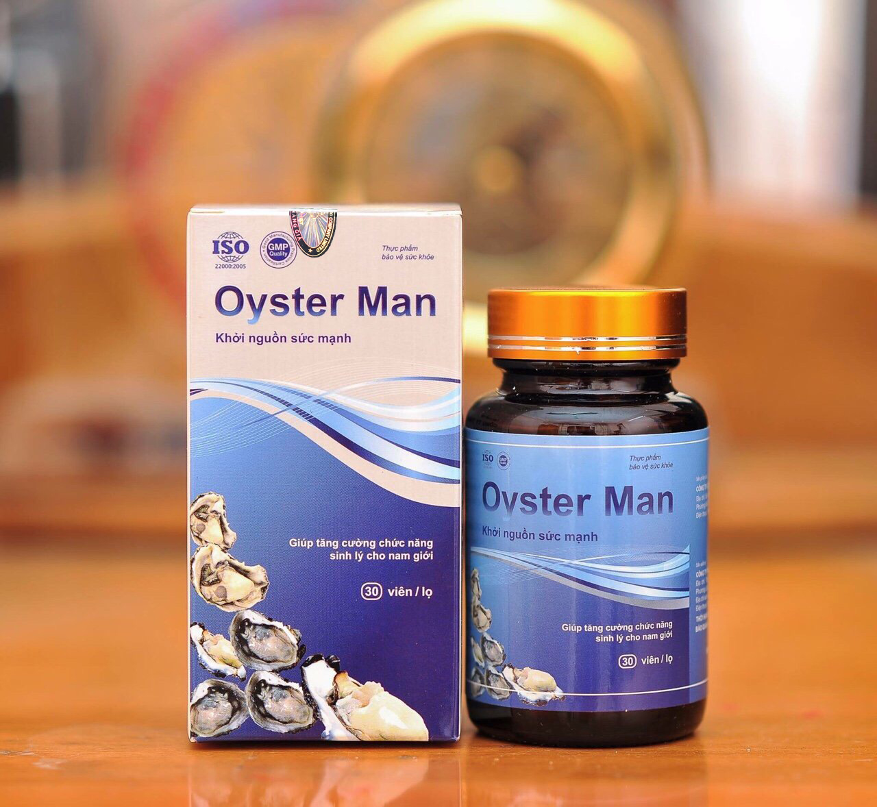 Combo 2 Oyster Man - hỗ trợ điều trị Yếu Sinh Lý, Xuất Tinh Sớm, Vô Sinh Hiếm Muộn (30V/hộp)