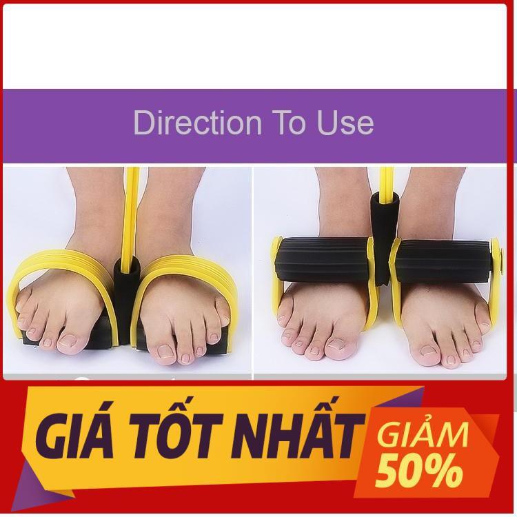 Dây kéo tập cơ bụng lưng tummy đa năng 4 ống đàn hồi hỗ trợ gym gập tại nhà giúp cho dáng chuẩn vòng eo thon