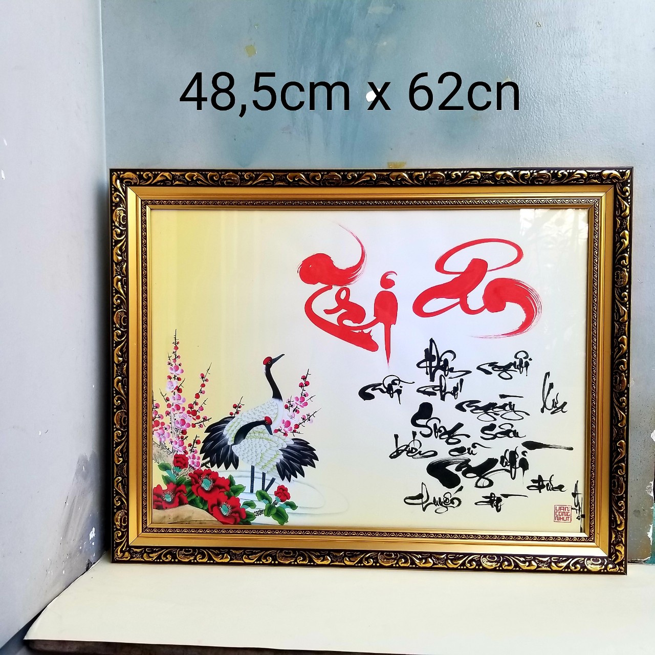 Thư pháp TRI ÂN Thầy cô. Quà tặng 20/11, 8/3, 20/10,  sinh nhật, tết. Tranh treo tường, Quá tết thầy cô.