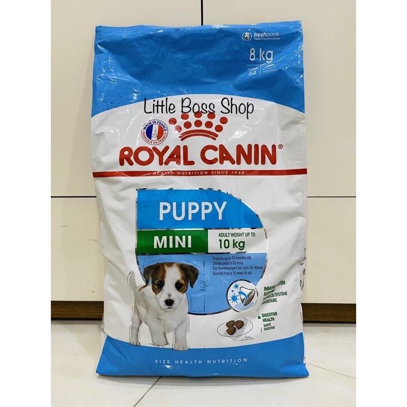 Bao 8kg Thức ăn hạt cao cấp Royal Canin puppy mini cho cún dưới 10 tháng tuổi