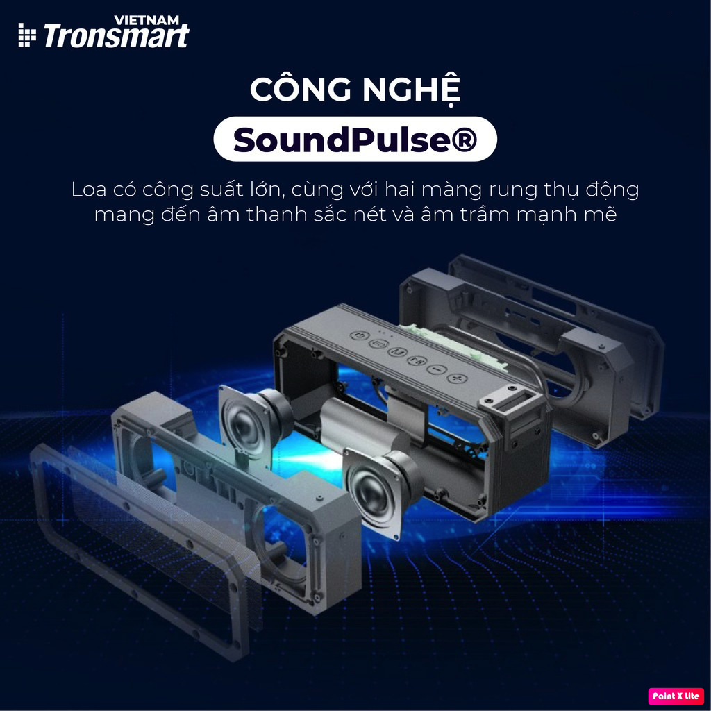 Loa Bluetooth Không Dây Tronsmart Element Force+ 40W v5.0 Công nghệ SoundPulse Chống nước IPX7- Hàng chính hãng