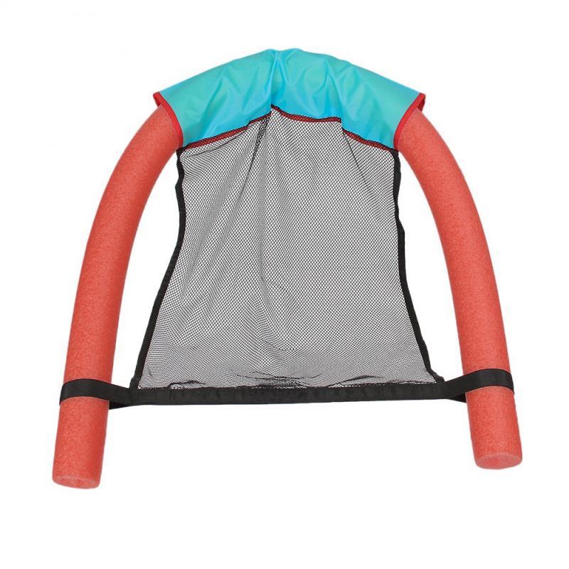 Swimming Floating Chair Pool Float Party Kids Adult float Bed Seat Water Flodable Ring Lightweight Beach Ring Noodle Net chair
