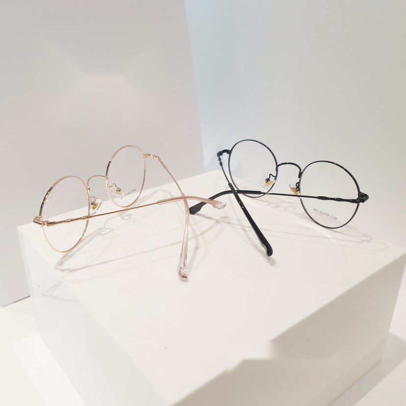 Gọng Kính cận, Kính giả cận Mắt tròn ulzzang cao cấp + tặng Tuavit Kính Xinh mini tiện lợi