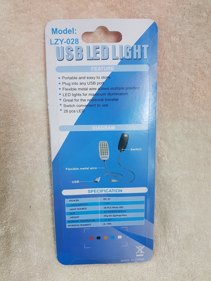 Đèn Led 28 Bóng dùng cổng USB - LZY-028 - Đèn soi bàn phím USB Led Light - Hàng chính hãng