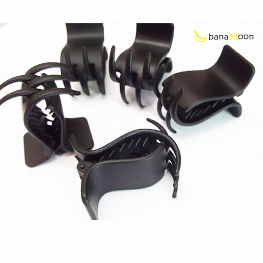 Kẹp tóc càng cua BanaMoon 5 răng nhám màu đen siêu bền PK22-3-001-1