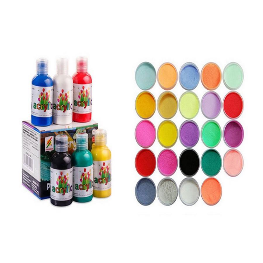 Màu vẽ Acrylic Colormate, màu acrylic chai 120ml - COLORMATE