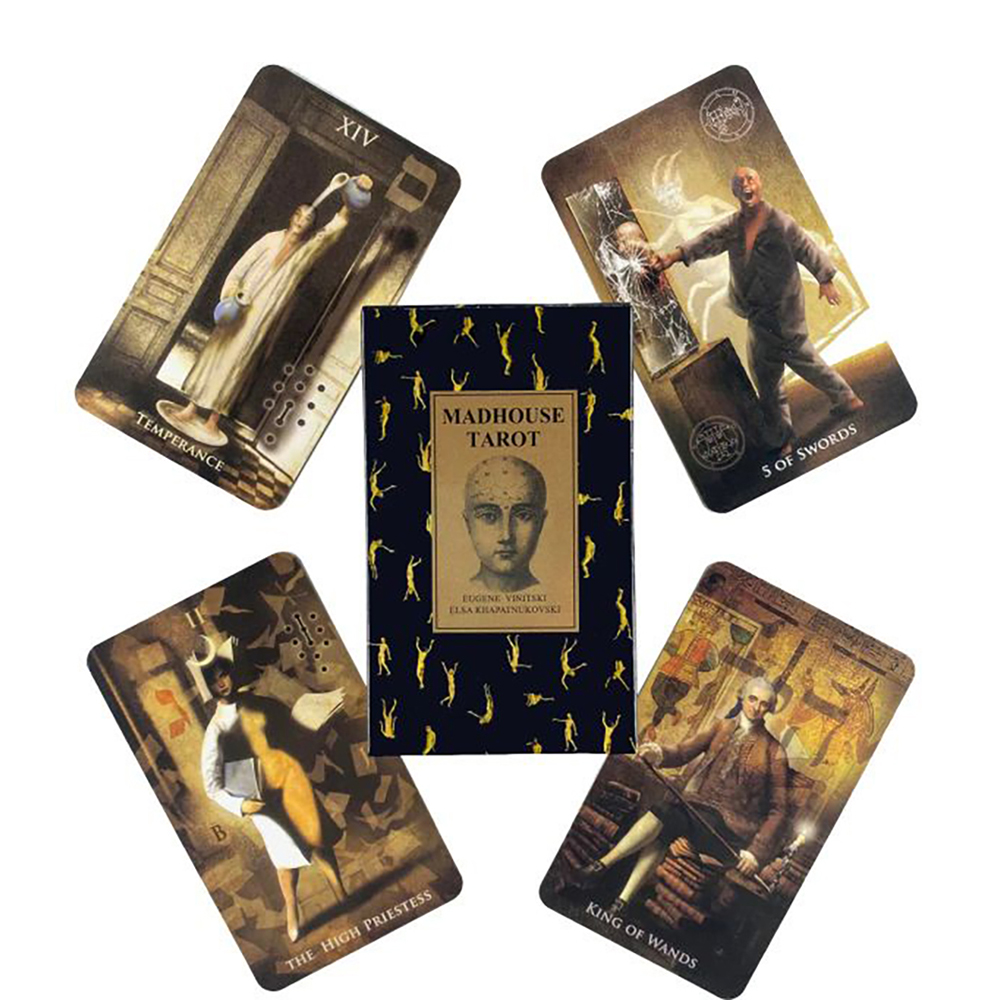 Bộ Bài Madhouse Tarot 78 Lá  Đá Thanh Tẩy