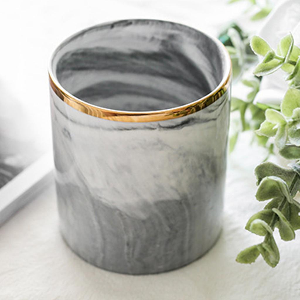 2xDesktop Storage Box Makeup Organizer Box Pen Brush Container Case White