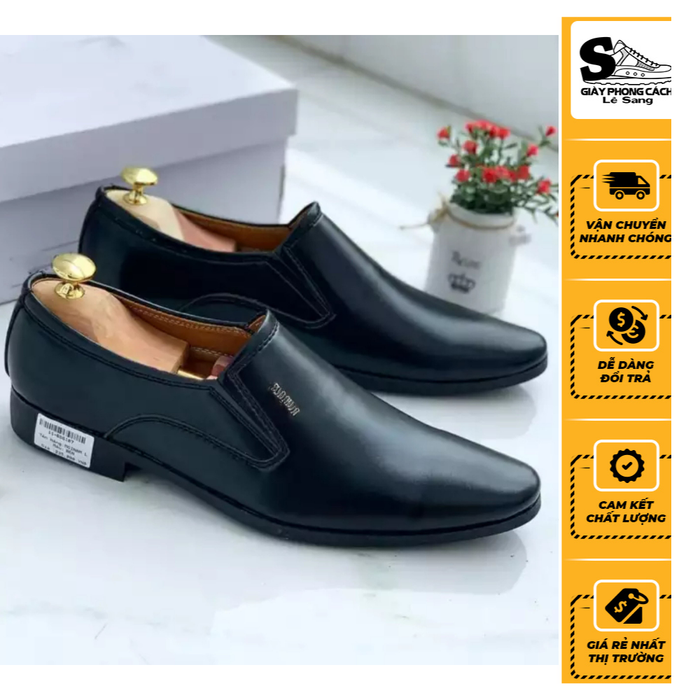 Giày Tây Nam Công Sở Da Mềm, Đế Khâu, Cao 3.5Cm Lê Sang - 41