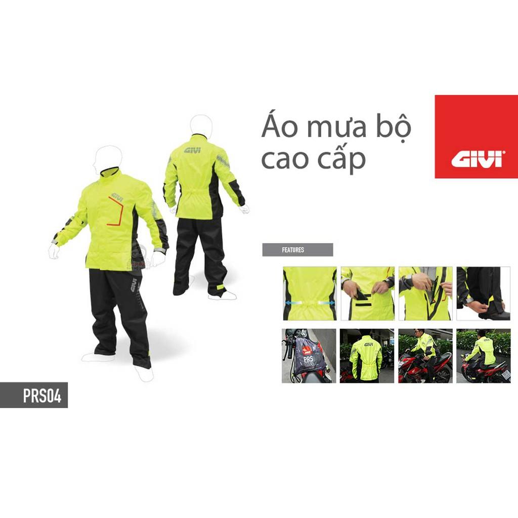 Áo mưa bộ đi phượt GIVI PRS04