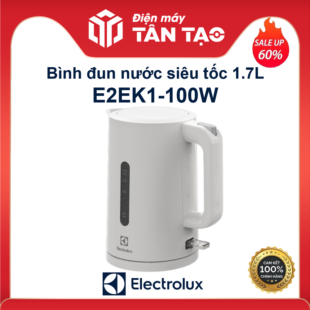 Bình đun nước siêu tốc Electrolux E2EK1-100W (1.7L) - Hàng chính hãng