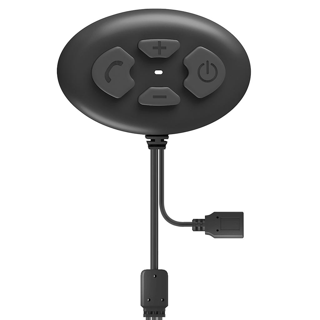 Portable Helmet Headset Bluetooth Waterproof Anti-Interference Helmet Earphones Stereo Playback Music Motorcycle Riding Hands-Free Headset Black