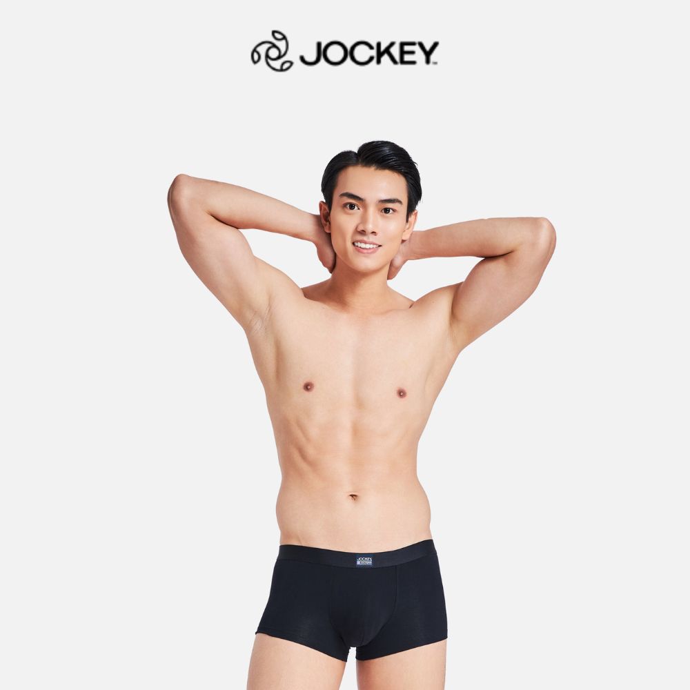 Quần Lót Nam Thun Cotton Jockey Dáng Trunk Boxer Co Giãn Thoải Mái Màu Đen - J1249_P1