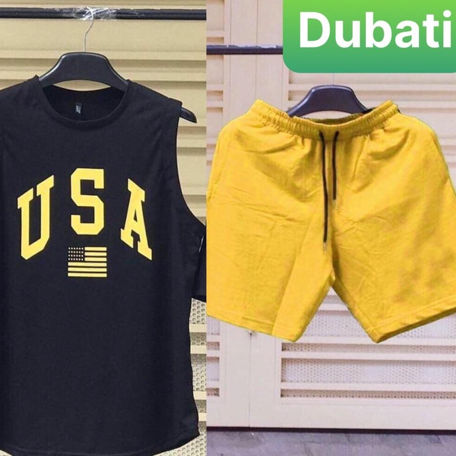 ĐỒ BỘ BA LỖ THỂ THAO USA, SET ĐỒ BỘ THỂ THAO MẪU MỚI MẶC CỰC MÁT HOT TREAND - DUBATI FASHION