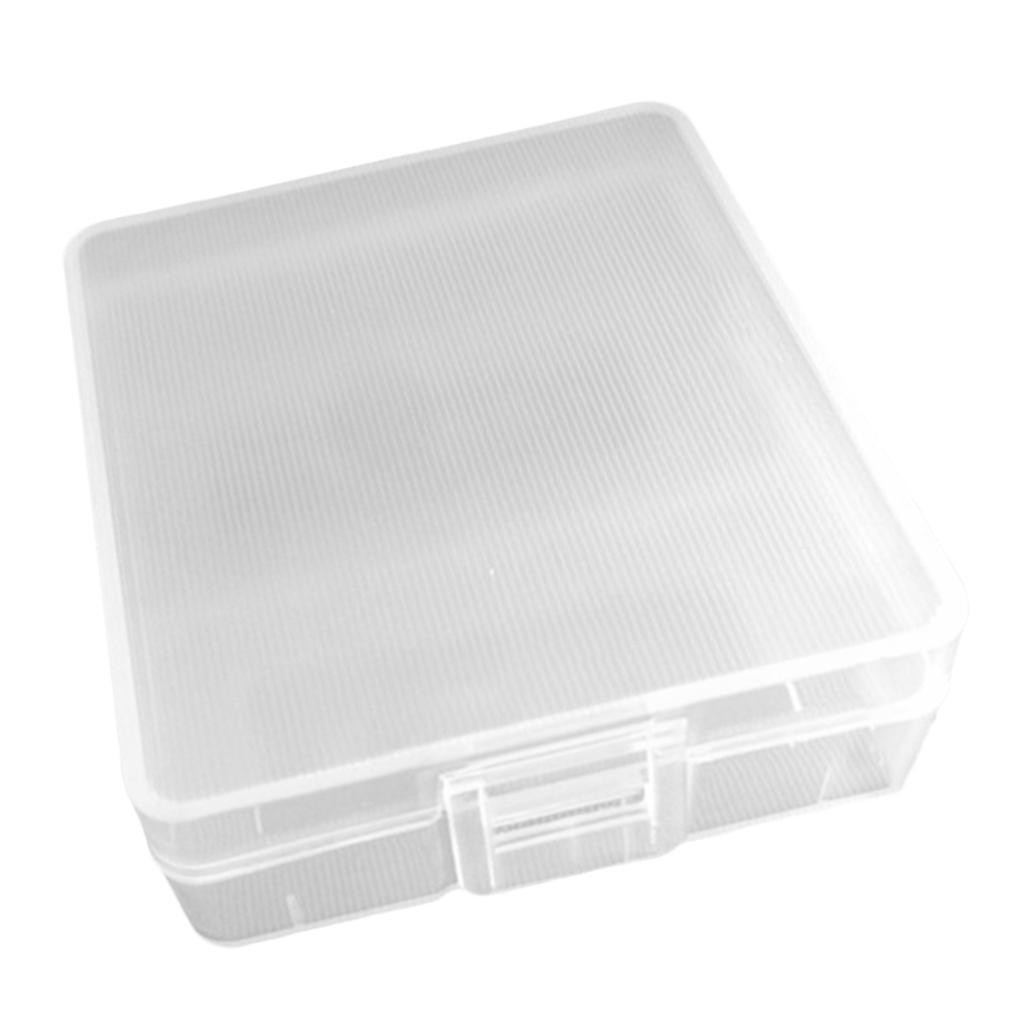 Transparent Battery Storage Case Holder Organizer Box For 2pcs 9V Battery