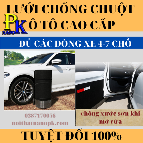 Lưới quây chống chuột vào khoang máy ô tô, Ngăn chặn chó mèo cắn phá thành xe, va quệt làm xước sơn từ ngoại cảnh, Tuyệt đối 100% chuột không vào, được dùng thử 7 ngày, HOÀN TIỀN 100% NẾU KHÔNG ƯNG Ý