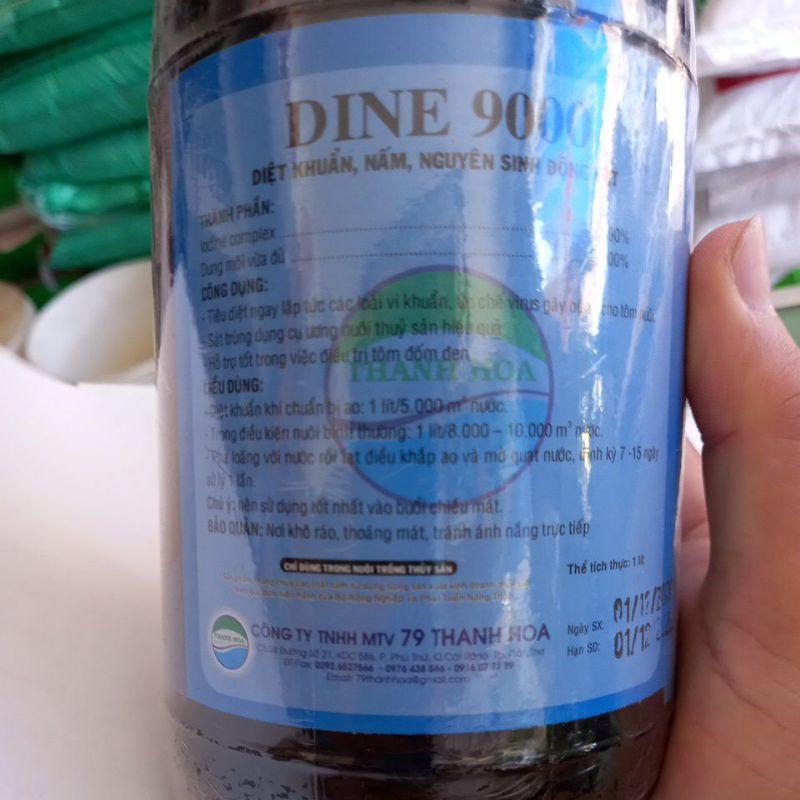 Iodin 9000, diệt khuẩn nước nuôi tôm 1lit/ chai