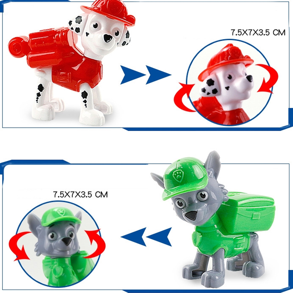 Bộ 8 đồ chơi Chó Cứu Hộ PawPatrol có thể lắp ráp tháo rời
