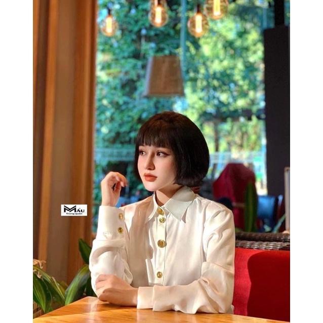 Áo Sơ Mi Nữ Yenny Shop, áo nữ công sở lụa Nhật phong cách Hàn Quốc Sang Chảnh Cao Cấp có size to đến 70-75kg vừa