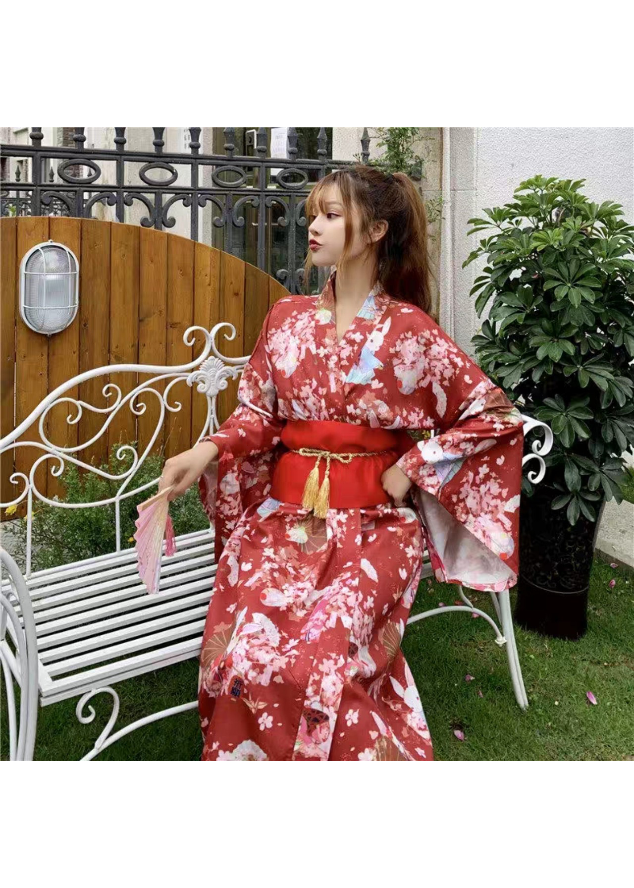 Bộ Đồ Kimono Nữ Truyền Thống Nhật Bản