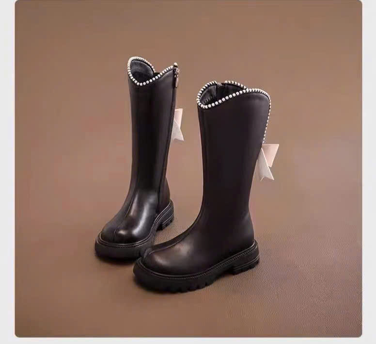 Giày bốt boots cổ cao cho bé gái bé trai phong cách Hàn Quốc đẹp diện đi chơi đi tiệc size 26-37 hàng Quảng Châu cao cấp